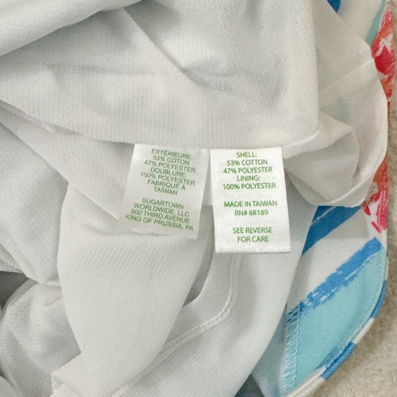 Lilly Pulitzer white blue and coral shell dress - Picture 7 of 7